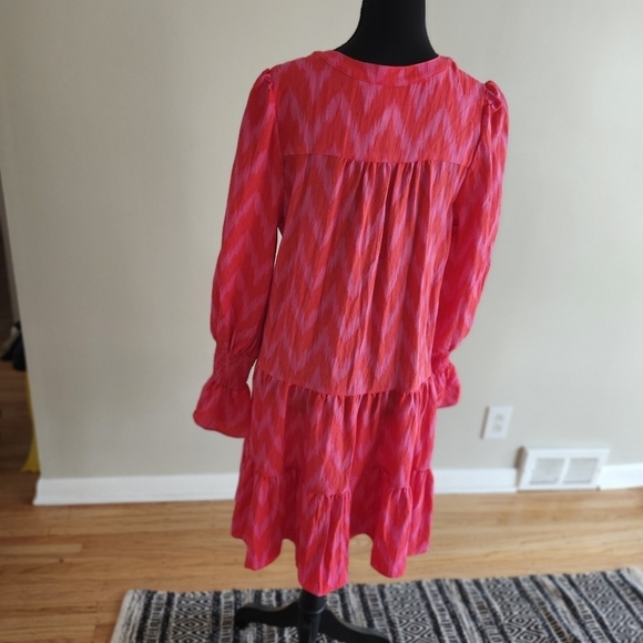 Pomander Place Vibrant Pink and Orange Dress - Picture 2 of 4